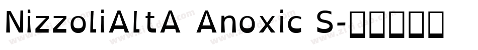 NizzoliAltA Anoxic S字体转换